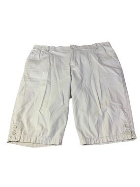 Gloria Vanderbilt Khaki Bermuda Shorts - Women's Plus Size 18W